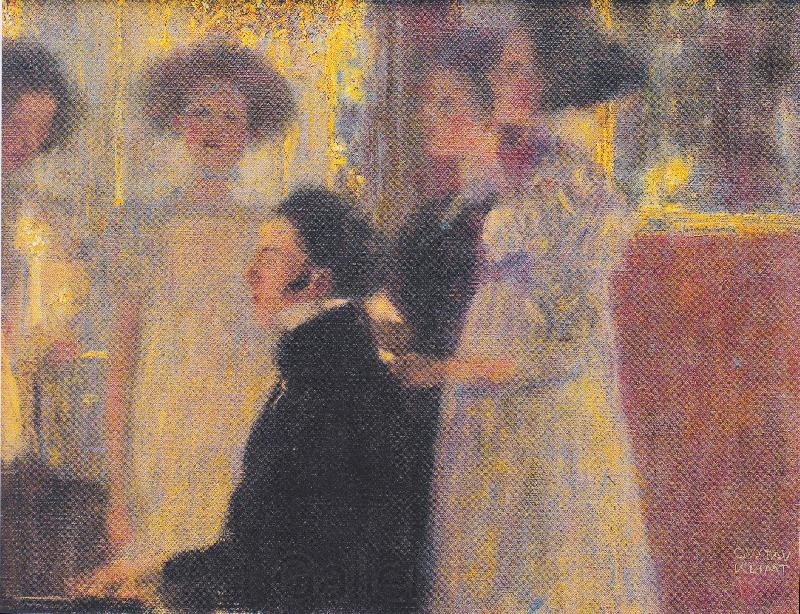 Gustav Klimt Schubert am Klavier I Germany oil painting art